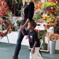 Heidi Klum takes her kids to karate in Brentwood, CA on October 1st, 2011.