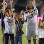 David Beckham and his boys say good-bye to LA Galaxy David Beckham and his boys say good-bye to LA Galaxy