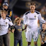 David Beckham and his boys say good-bye to LA Galaxy David Beckham and his boys say good-bye to LA Galaxy
