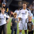 David Beckham and his boys say good-bye to LA Galaxy