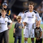 David Beckham and his boys say good-bye to LA Galaxy David Beckham and his boys say good-bye to LA Galaxy