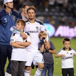 David Beckham and his boys say good-bye to LA Galaxy David Beckham and his boys say good-bye to LA Galaxy