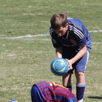 David Beckham enjoyed a day at the park in Los Angeles, California with his boys Brooklyn, Romeo and Cruz during their soccer tournaments on October 9, 2011.
