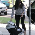 Selma Blair returns home with her son, Arthur Bleick, in Beverly Hills, California on October 14, 2011.