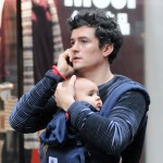 Orlando Bloom and son Flynn out in New York City (October 27)