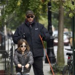 Hugh Jackman Taking His Daughter Ava To School In New York