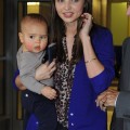 Miranda Kerr and Flynn arrive at JFK Airport in New York City on Sunday (October 16).