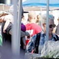 Sunday October 30, 2011. Pink and her husband Carey Hart take their baby daughter Willow Sage to the farmers market