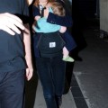 Isla Fisher and Sacha Baron Cohen arrive at Sydney Airport with their daughters Olive and Isla