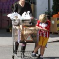 Sharon Stone stopped by Bristol Farms to do some shopping with her boys Laird and Quinn Stone in Los Angeles, California on October 10, 2011.