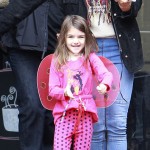 Suri Cruise Dresses Up as a Lady Bug Suri Cruise Dresses Up as a Lady Bug