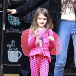 Suri Cruise Dresses Up as a Lady Bug Suri Cruise Dresses Up as a Lady Bug