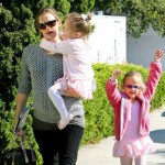 Jennifer Garner, Violet and Seraphina leave Ballet Class November 5 2011