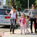 Jennifer Garner, Violet and Seraphina leave Ballet Class November 5 2011