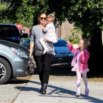 Jennifer Garner, Violet and Seraphina leave Ballet Class November 5 2011