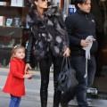 Alessandra Ambrosio is spotted out with her daughter Anja Louise enjoying the day in SoHo