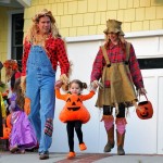Alyson Hannigan Trick-Or-Treats With Her Family