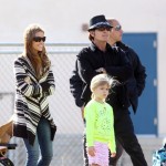 Charlie Sheen and Denise Richards at the soccer fields in Calabasas, California on November 19, 2011 to watch their eldest daughter Sam play in her soccer game.