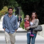 Alyson Hannigan and her husband Alexis Denisof take a stroll around Santa Monica with their baby Satyana