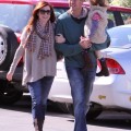 Alyson Hannigan out and about with her family; hubby Alexis Denisofin and daughter Satyana Denisof in Santa Monica, CA on November 5th, 2011.