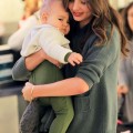 Miranda Kerr in New York City on Sunday with son flynn and her sister
