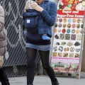 Marion Collitard Shops with her son Marcel in New York City