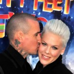 Pink and husband Carey Hart take their baby girl Willow Sage to the "Happy Feet Two" Premiere at the Grauman's Chinese Theater