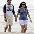 Robert Downey Jr And His Pregnant Wife Susan Out For A Walk On The Beach In Kauai, Hawaii