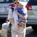 Selma Blair and Jason Bleick take son Arthur to the Mulholland Tennis Club in Los Angeles, Calif. on Sunday (November 27).