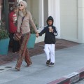 Heidi Klum and her son Henry stop by Starbucks after a karate class in Los Angeles.