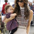 Victoria and Harper at LAX Airport in Los Angeles, California on Saturday afternoon (November 26).