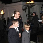 David Beckham with sons Romeo Beckham and Brooklyn Beckham attending The Sun Military Awards at Imperial War Museum in London David Beckham with sons Romeo Beckham and Brooklyn Beckham attending The Sun Military Awards at Imperial War Museum in London