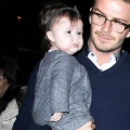 Harper and David Beckham in London