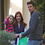 Alyson Hannigan and husband Alexis Denisof and their daughter Satyana went shopping in Brentwood, ca on December 4, 2011 Alyson Hannigan and husband Alexis Denisof and their daughter Satyana went shopping in Brentwood, ca on December 4, 2011