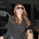 Angelina Jolie takes her children Shiloh, Zahara and Pax to watch the movie "The Muppets" in New York City.
