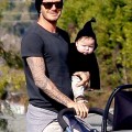 David & Victoria Beckham attend Romeo's Soccer Game with Harper in Santa Monica, Ca (December 10).