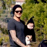 David & Victoria Beckham attend Romeo's Soccer Game with Harper in Santa Monica, Ca (December 10). David & Victoria Beckham attend Romeo's Soccer Game with Harper in Santa Monica, Ca (December 10).