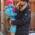 Heidi Klum and Lou in Aspen (December 26).