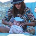Jessica Alba spending the day at the beach with her two daughters Honor and Haven in Cabo (December 30)