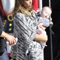 Jessica Alba and family go Christmas tree shopping in Beverly Hills, CA (December 10)