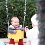 Pink takes baby Willow Hart out for some playtime at the park in Los Angeles, CA on December 11, 2011. Pink takes baby Willow Hart out for some playtime at the park in Los Angeles, CA on December 11, 2011.