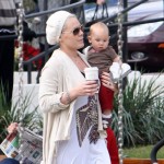 Pink takes baby Willow Hart out for some playtime at the park in Los Angeles, CA on December 11, 2011.