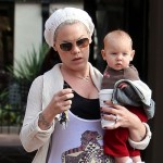 Pink takes baby Willow Hart out for some playtime at the park in Los Angeles, CA on December 11, 2011.