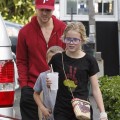 Actor Ryan Phillippe took his kids Ava and Deacon out for some lunch in West Hollywood, Ca on December 4, 2011.