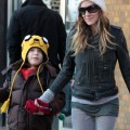 Sarah Jessica Parker and son James Broderick in New York, NY this morning December 9th, 2011.