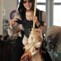 Selma Blair takes her adorable baby son Arthur on a carousel ride at the Santa Monica Pier