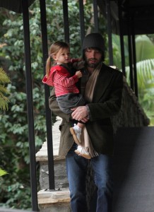 Ben Affleck and his wife Jennifer Garner are seen leaving the Bel Air Hotel after having lunch with their daughters Violet Anne and Seraphina in Los Angeles. After lunch Jennifer takes Violet to dance class.