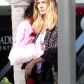 Heidi Klum, host of "Project Runway," is seen out and about with her family in Brentwood