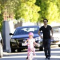 Tobey Maguire Takes Ruby For A Bike Ride