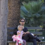 Tobey Maguire Takes Ruby For A Bike Ride Tobey Maguire Takes Ruby For A Bike Ride